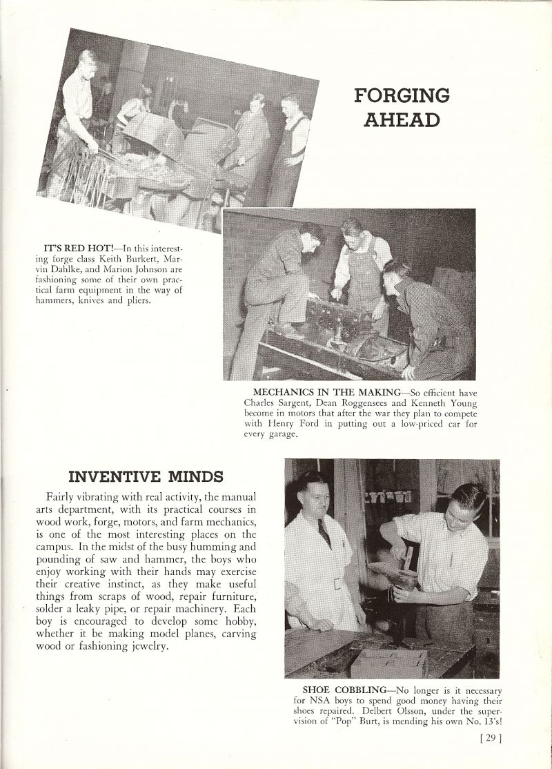 1944 Keith Burkert, Marvin Dahlke, Marion Johnson, Charles Sargent, Dean Roggensees, Kenneth Young, Instructor Klyte Burt. Pop Burt. Delbert Olsson,
