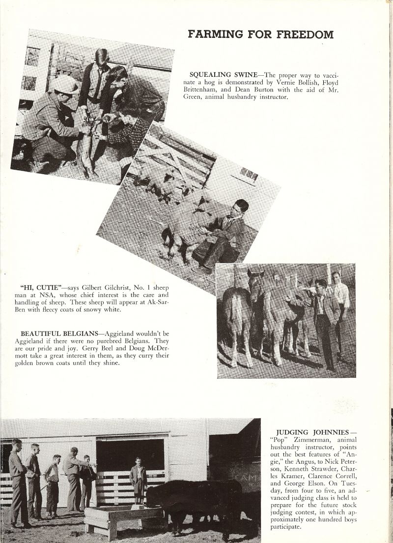 1944 Vernie Bollish, Floyd Brittenham, Dean Burton, Instructor William Green. Gilbert Gilchrist, Gerry Beel, Douglas McDermott, Instructor Eugene Zimmerman. Nick Peterson, Kenneth Strawder, Charles Kramer, Clarence Correll, George Elson,