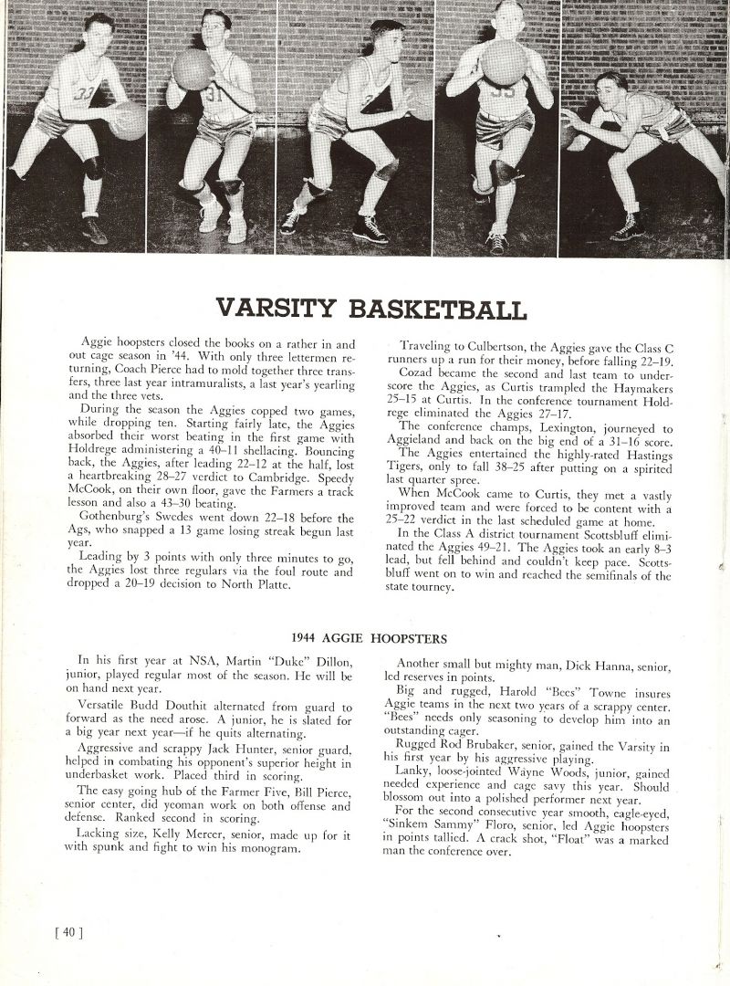 1944 Martin Dillon, (Duke Dillon), Harold Douthit Jr., (Budd Douthit), Jack Hunter, Bill Pierce, Kelly Mercer,