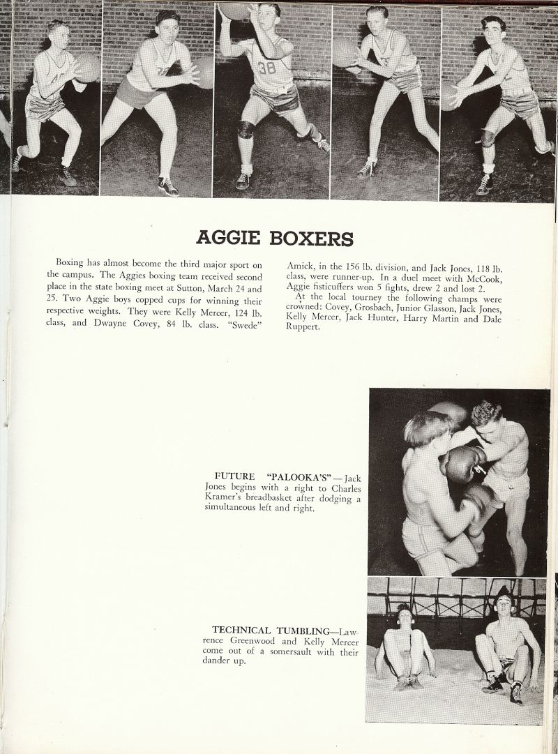 1944 Dick Hanna, Harold Towne, Rod Brubaker, Wayne Woods Sam Floro, Jack Jones, Charles Kramer, Lawrence Greenwood, Kelly Mercer, Dwayne Covey, Carl Amick, Harry Martin, Dale Ruppert, Junior Glasson, Donald Grosbach,