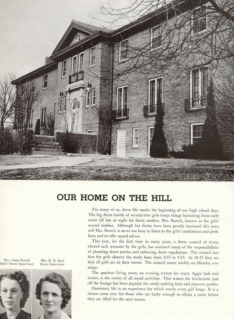 1944 Girls Dorm Superintendent Anna Burtch. Boys Dorm Superintendent Doris Burt.