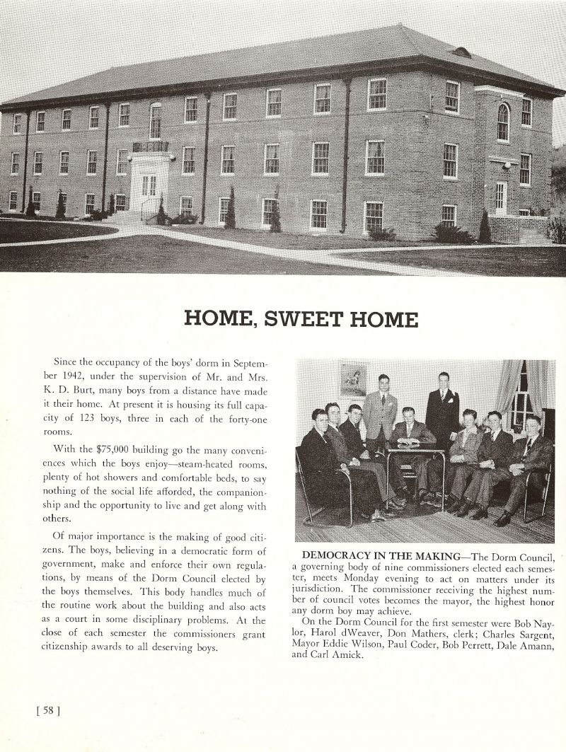 1944 Bob Naylor, Harold Weaver, Don Mathers, Charles Sargent, Eddie Wilson, Paul Coder, Bob Perrett, Dale Amann, Carl Amick,