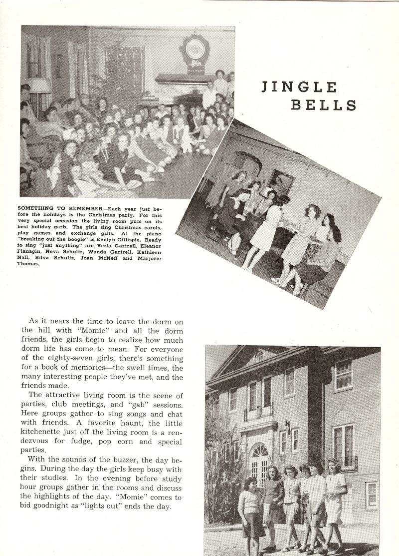 1946 Evelyn Gillispie, Verla Gartrell, Eleanor Flanagin, Neva Schultz, Joan McNeff, Marjorie Thomas,