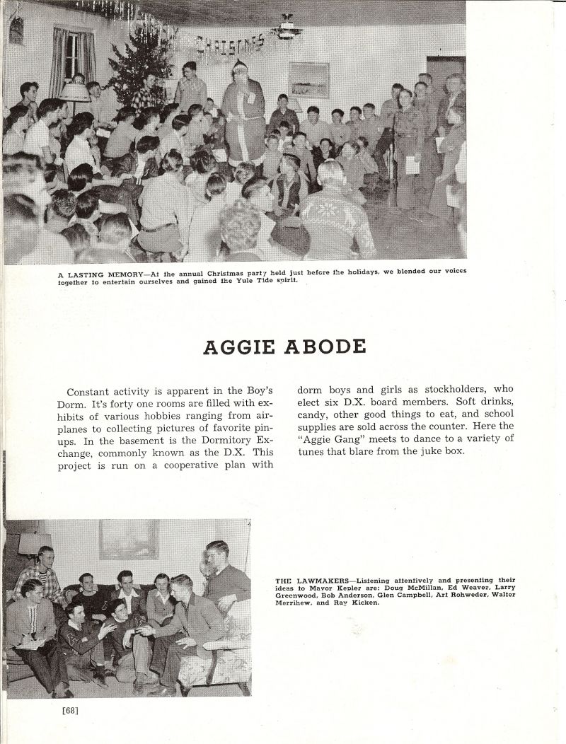 1947 Kepler, Doug McMillan, Ed Weaver, Larry Greenwood, Bob Anderson, Glen Campbell, Art Rohweder, Walter Merrihew, Ray Kicken,