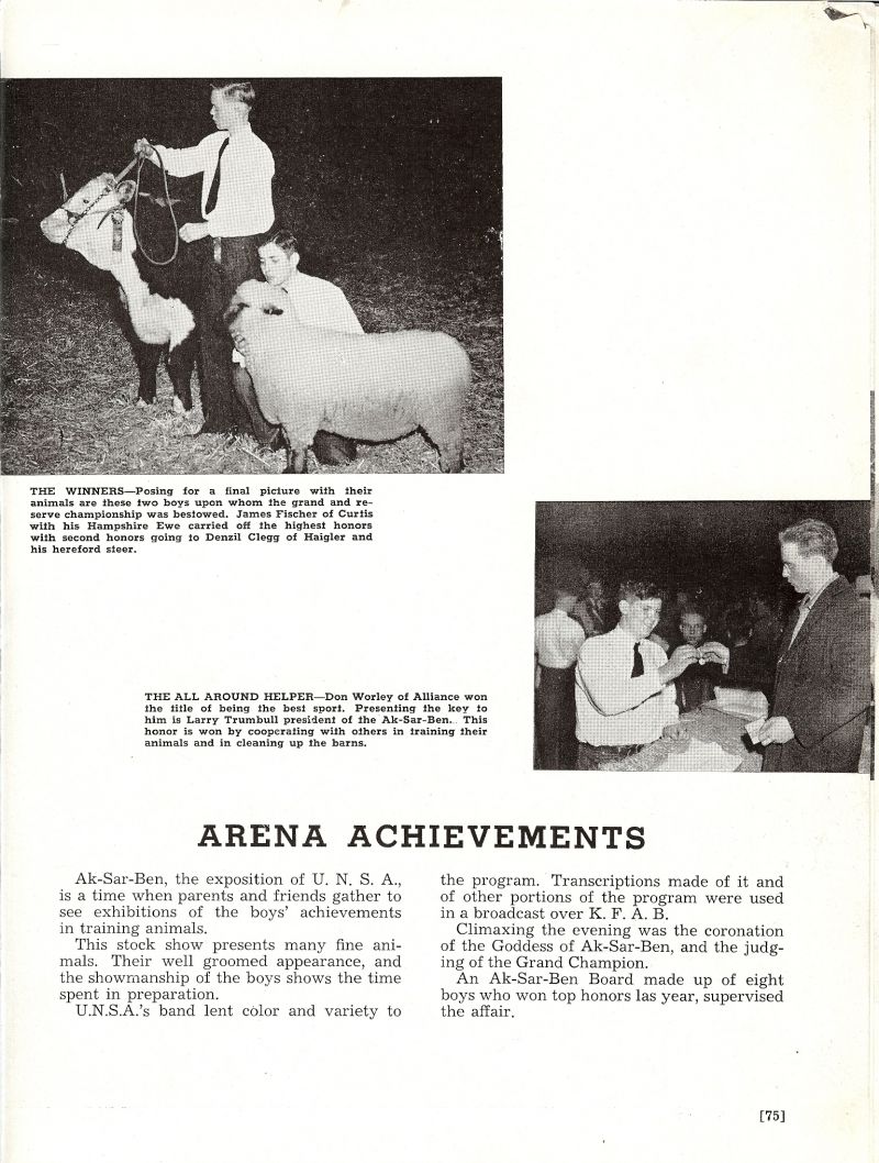 1947 James Fischer, Denzil Clegg, Don Worley, Larry Trumbull, 
