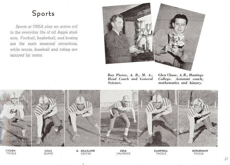 1948 Roy Pierce. Glen Chase. Schleeman, Campbell, Cole, Kicken, Arms, Gilliland, 