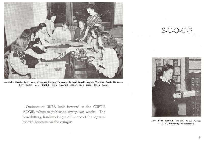 1948 Marybelle Baskin, Mary Ann Vreeland, Eleanor Flanagin, Bernard Garrett, Luanne Watkins, Gerald Orman, Edith Douthit. Ruth Hayward, Inez Dixon, Helen Brown, 