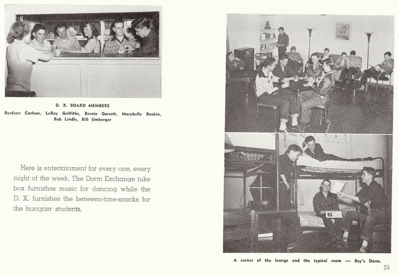 1948 Byrdeen Carlson, LeRoy Griffiths, Bernie Garrett, Marybelle Baskin, Bob Lindly, Bill Umberger,