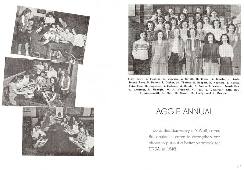 1948 Swanson, Clawson, Covalt, Brown, Zoucha, Seals, Durner, Dreher, Thomas, Ruppert, Hayward, Rowley, Jorgensen, Ekstrum, Baskin, Burton, Vickers, Christner, Flanagin, Vreeland, Teel, Umberger, Messersmith, Nutt, Garrett, Lindly, Dawson,