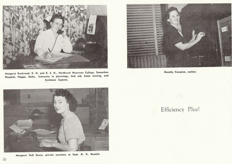 1948 Margaret Rockwood. Dorothy Kempton. Margaret Nell Green.