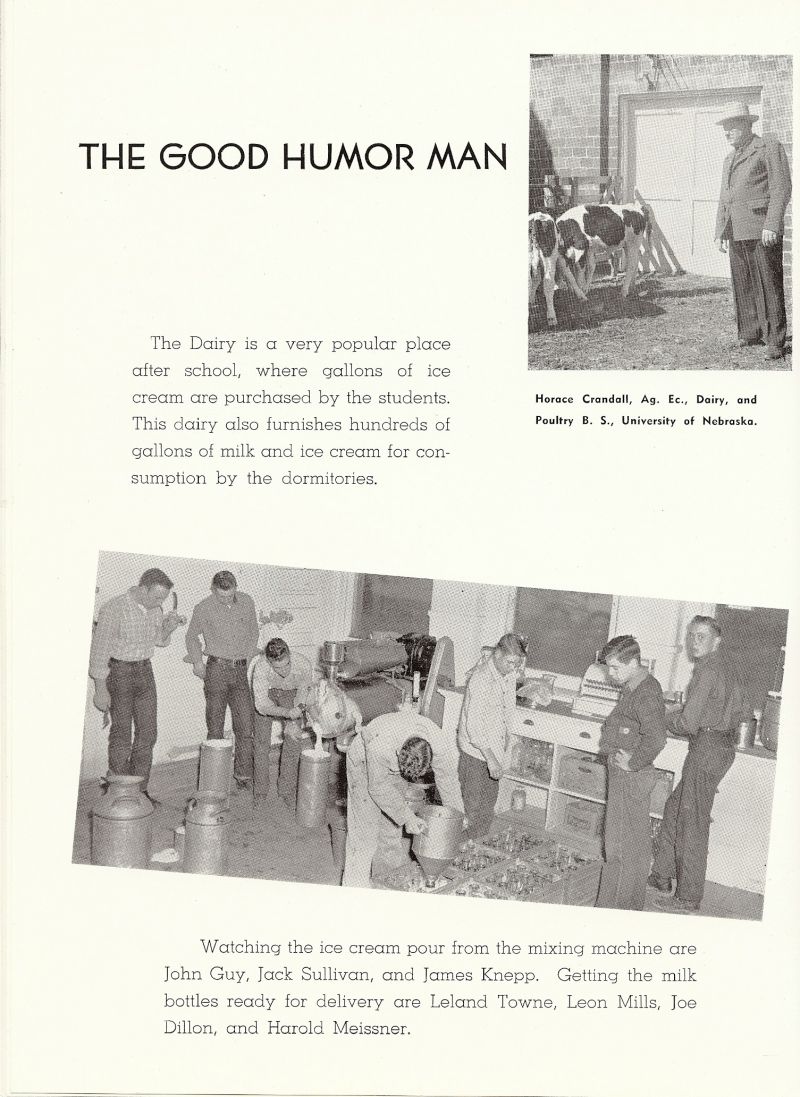 1949 Horace Crandall. H. C. Crandall. John Guy, Jack Sullivan, James Knepp, Leland Towne, Leon Mills, Joe Dillon, Harold Meissner,