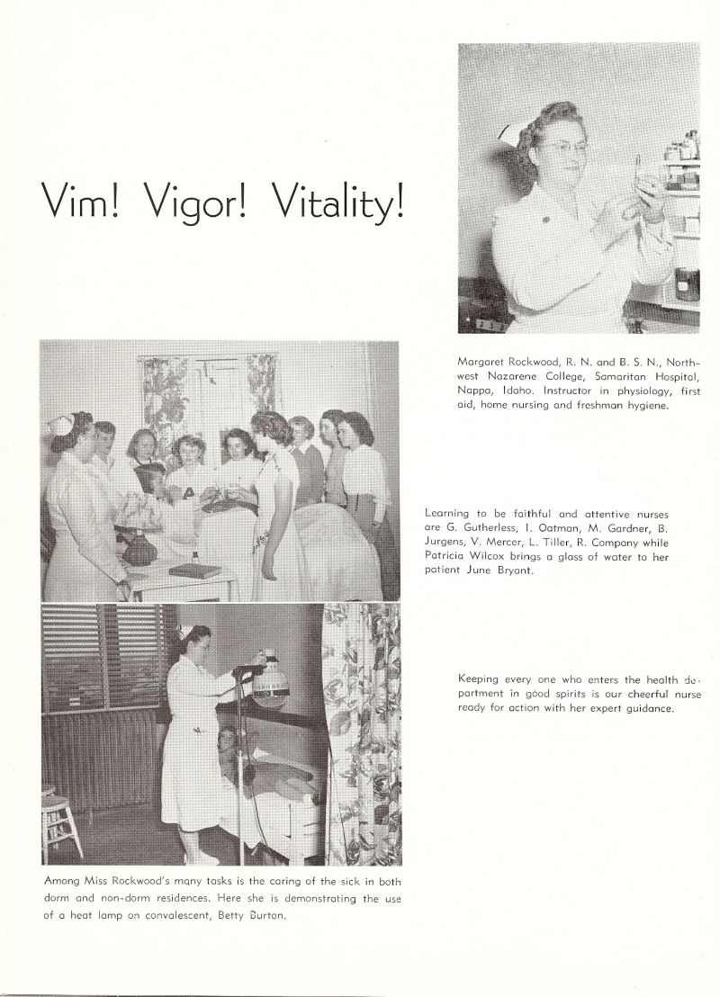 1949 Margaret Rockwood. Gutherless, Oatman, Gardner, Jurgens, Vernelle Mercer, Tiller, Patricia Wilcox, June Bryant, Betty Burton,