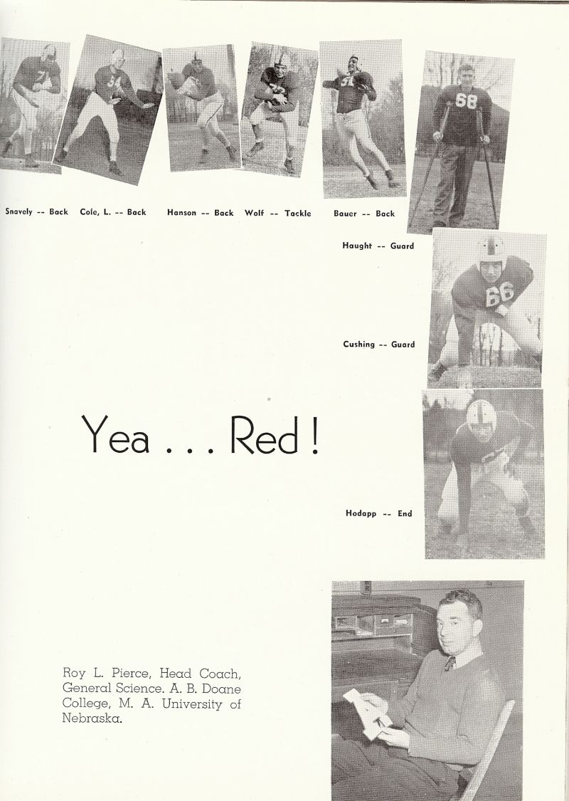 1949 Snavely, Cole, Hanson, Wolf, Bauer, Haught, Cushing, Hadapp, Roy Pierce.
