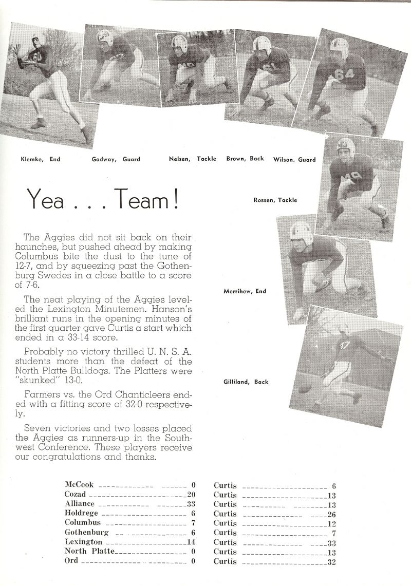 1949 Klemke, Gadway, Nelsen, Brown, Wilson, Rossen, Merrihew, Gilliland,