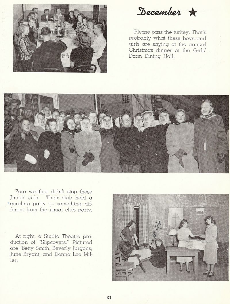 1950 Betty Smith, Beverly Jurgens, June Bryant, Donna Lee Miller,