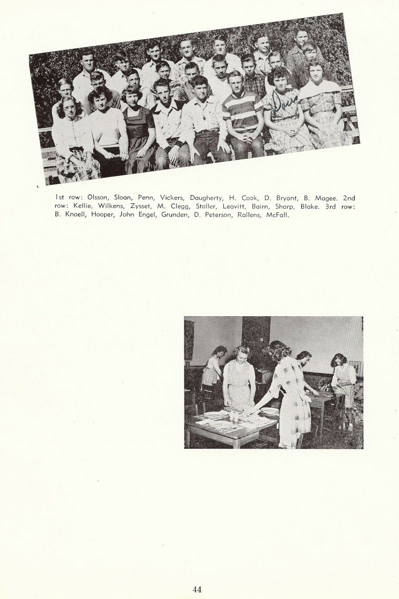 1950 Olsson, Sloan, Penn, Vickers, Daugherty, Cook, Bryant, Magee, Kellie, Wilkerns, Zysset, Clegg, Stoller, Leavitt, Bairn, Sharp, Blake, Knoell, Hooper, John Engel, Grunden, Peterson, Rallens, McFall,