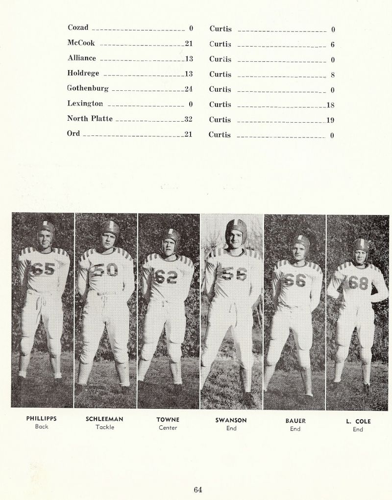 1950 Preston Phillips, Marvin Schleeman, Leland Towne, Leonard Swanson, Leonard Bauer, Leonard Cole, 