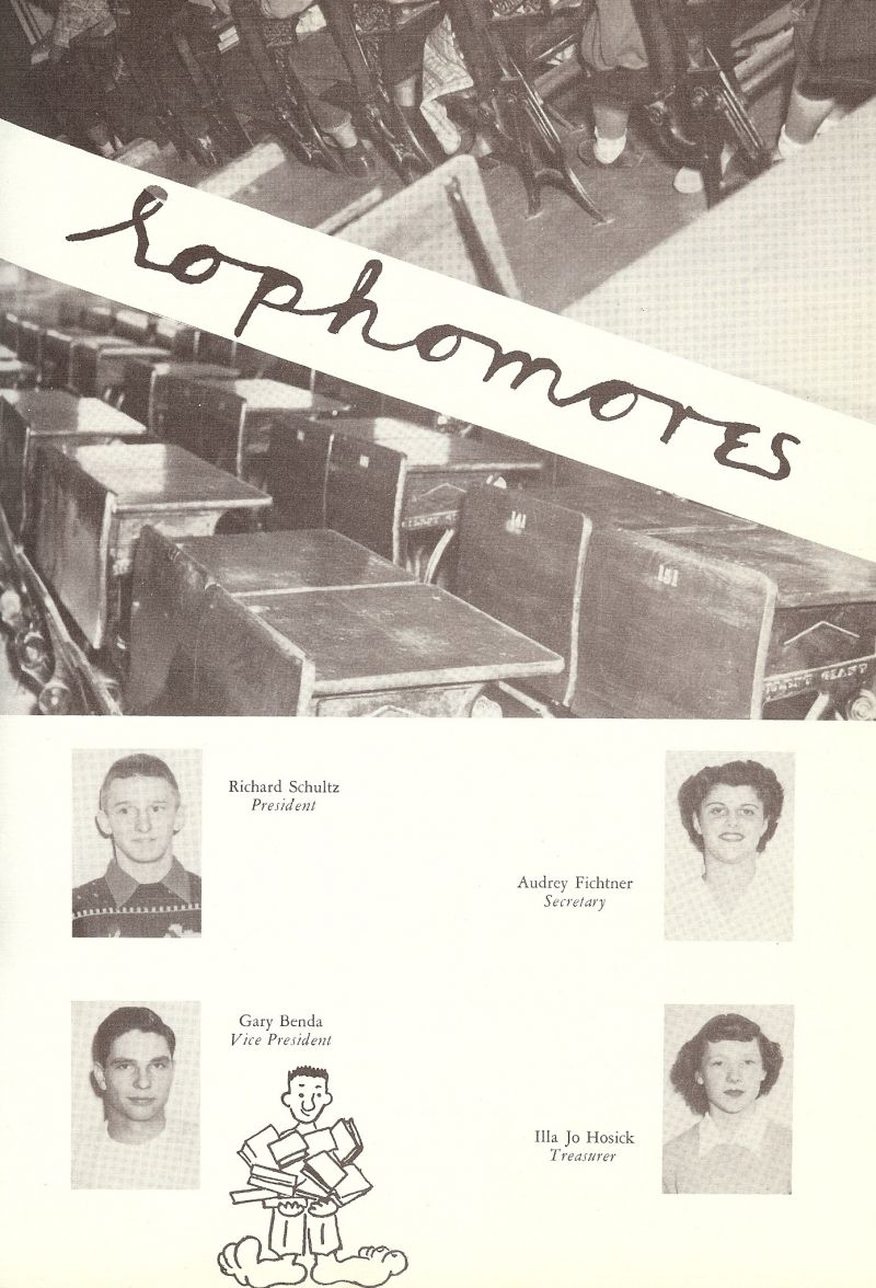 1951 Richard Schultz, Gary Benda, Audrey Fichtner, Illa Jo Hosick,