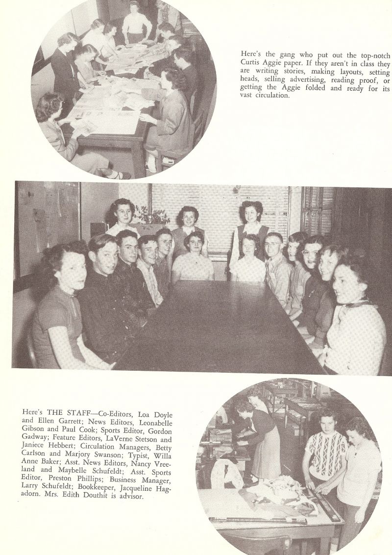 1951 Loa Doyle, Ellen Garrett, Leonabelle Gibson, Paul Cook, Gordon Gadway, LaVerne Stetson, Janiece hebbert, Betty Carlson, Marjory Swanson, Willa Anne Baker, Nancy Vreeland, Maybelle Schufeldt, Preston Phillips, Larry Schufeldt, Jacaueline Hagadorn, Edith Douthit.
