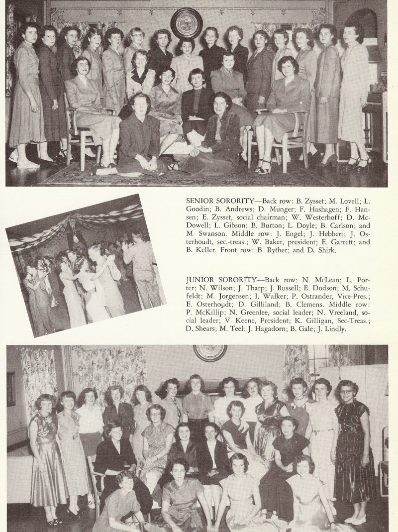 1951 Zysset, Lovell, Goodin, Andrews, Munger, Hashagen, Hansen, Westerhoff, McDowell, Gibson, Burton, Doyle, Carlson, Swanson, Engel, Hebbert, Osterhoudt, Baker, Garrett, Keller, Ryther, Shirk, McLean, Porter, Wilson, Tharp, Russell, Dodson, Schufeldt, Jorgensen, Walker, Ostrander, Osterhoudt, Gilliland, Clemens, McKillip, Greenlee, Vreeland, Keene, Gilligan, Shears, Teel, Hagadorn, Gale, Lindly,