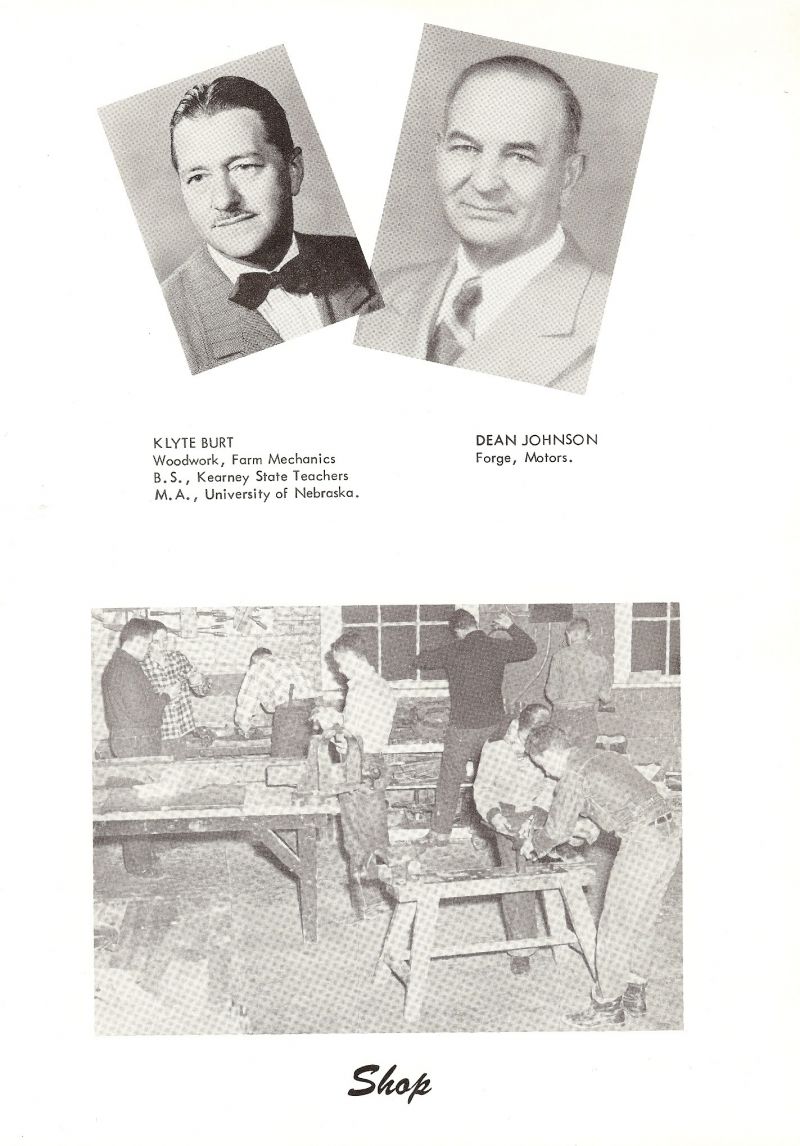 1952 Klyte Burt. Pop Burt. Dean Johnson. 