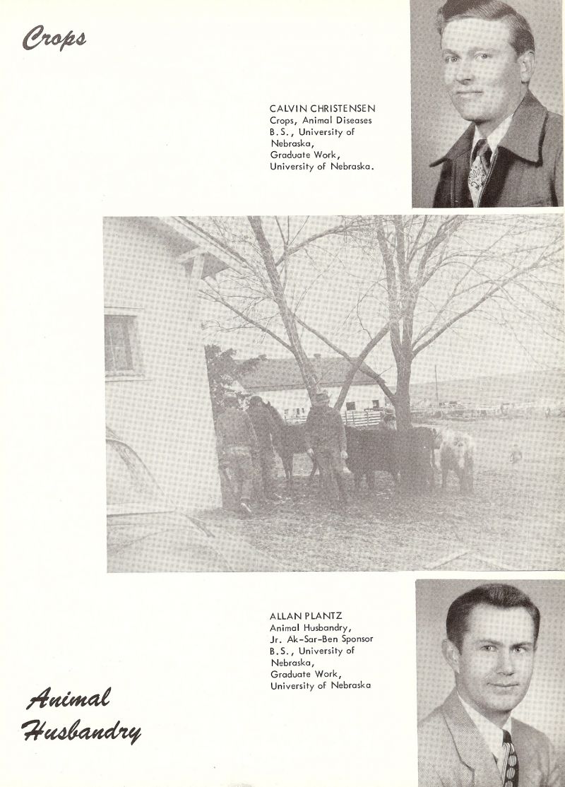 1952 Calvin Chrsitensen. Allan Plantz.