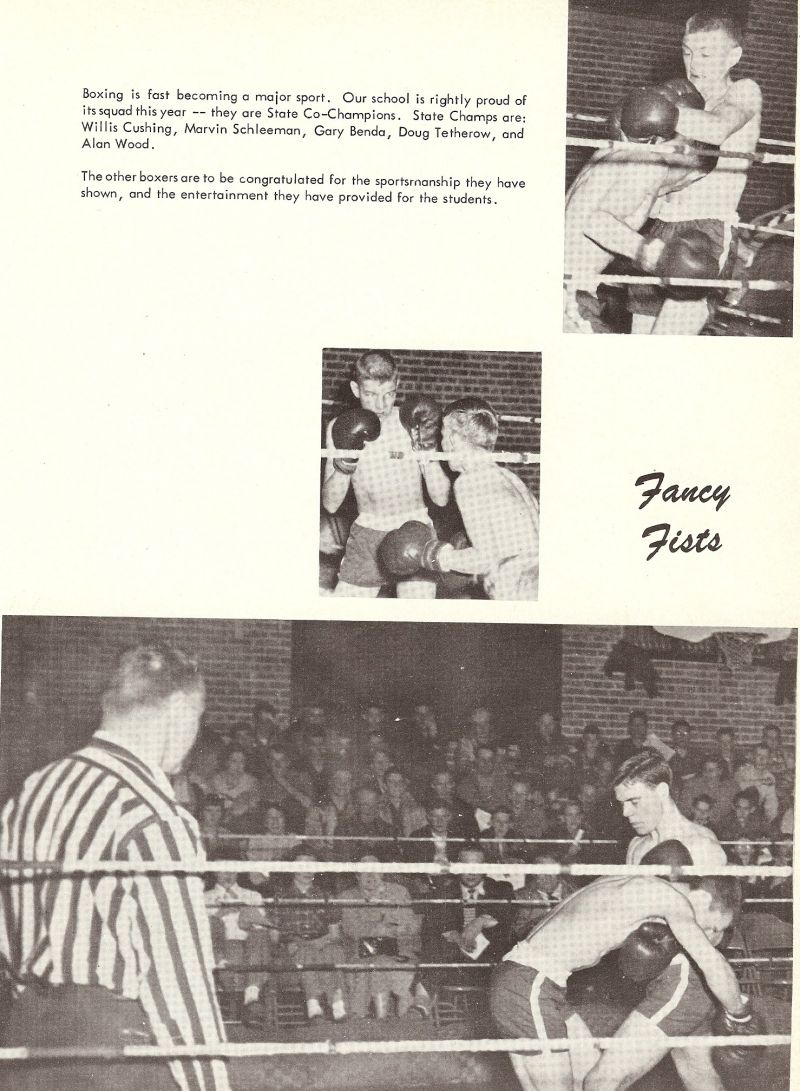1952 Willis Cushing, Marvin Schleeman, Gary Benda, Doug Tetherow, Alan 
Wood,