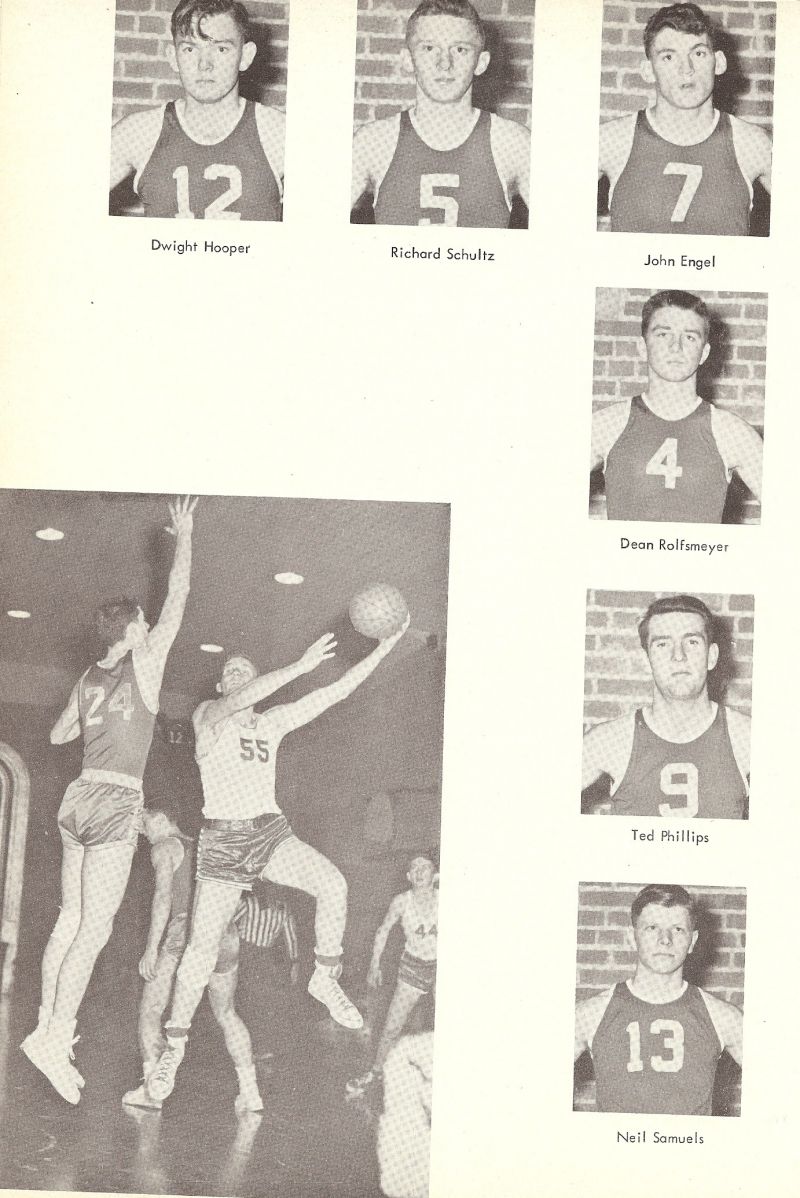 1952 Dwight Hooper, Richard Schultz, John Engel, Dean Rolfsmeyer, Ted Phillips, Neil Samuels, 