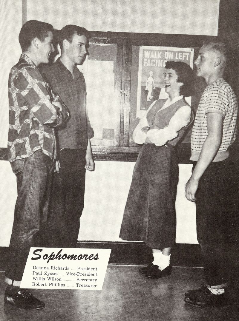 1953 Deanna Richards, Paul Zysset, Willis Wilson, Robert Phillips,