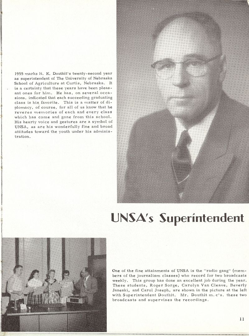 1955 H. K. Douthit. Roger Sorge, Carolyn Van Cleave, Beverly Janeski, Carol Joseph,  