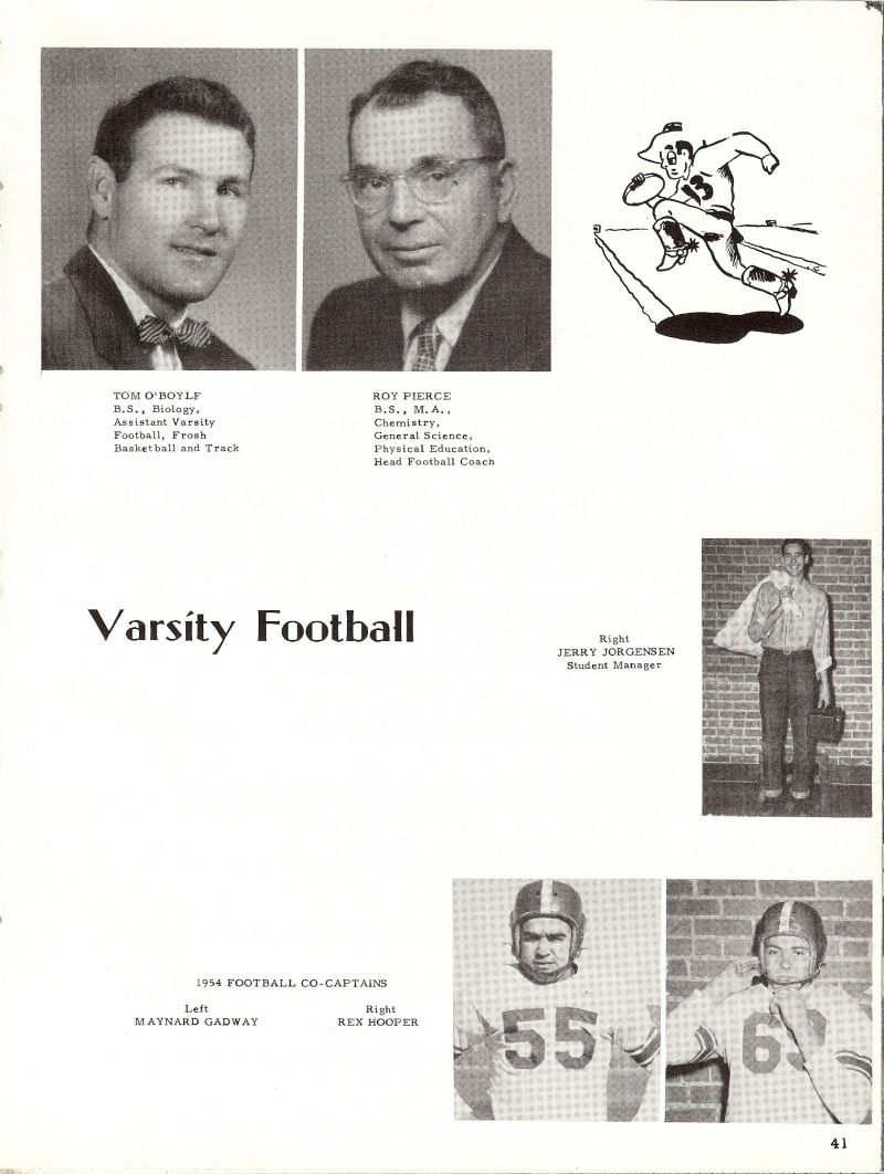 1955 Tom O'boyle, Roy Pierce, Jerry Jorgensen, Maynard Gadway, Rex Hooper, 