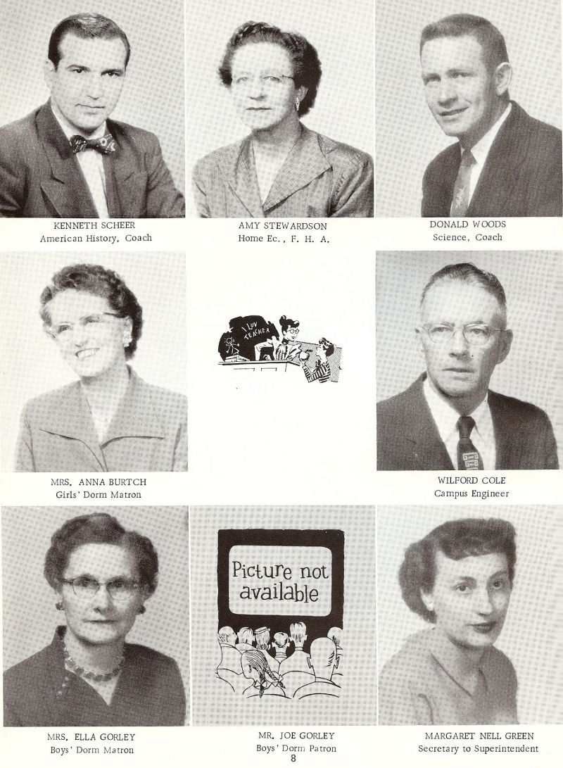 1958 Kenneth Scheer. Amy Stewardson. Donald Woods. Don Woods. Wilford Cole. Anna Burtch. Mom Burtch. Ella Gorley. Mom Gorley. Joe Gorley. Pop Gorley. Margaret Nell Green.  