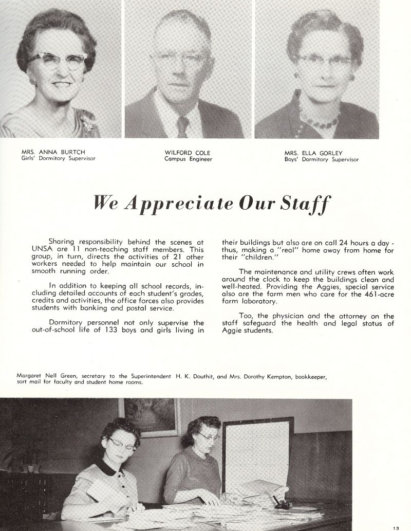 1960 Anna Burtch. Mom Burtch. Wilford Cole. Ella Gorley. Mom Gorley. Margaret Nell Green. Dorothy Kempton.