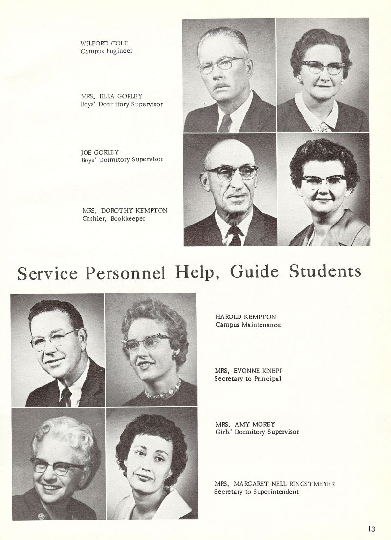 1963 Wilford Cole. Ella Gorley. Mom Gorley. Joe Gorley. Pop Gorley. Dorothy Kempton. Harold Kempton. Evonne Knepp. Amy Morey. Margaret Nell Ringstmeyer. 
