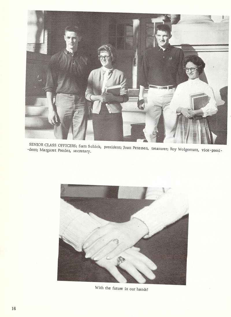 1963 Sam Schick, Joan Petersen, Roy Wolgomatt, Margaret Presler, 