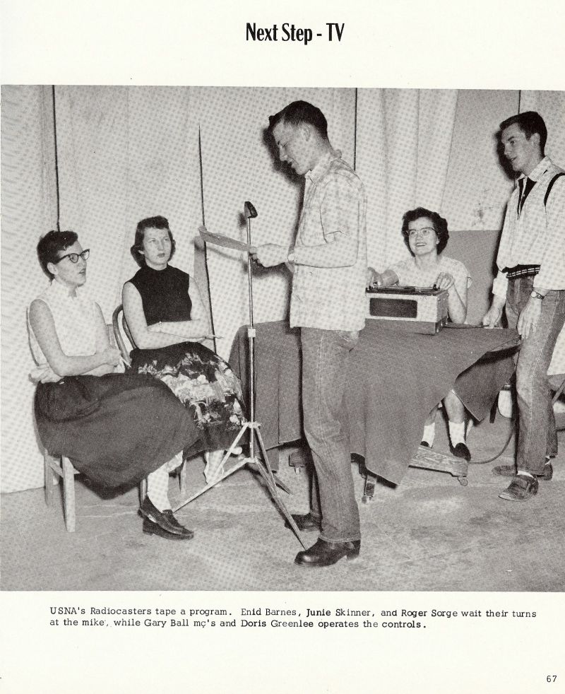 1956 Enid Barnes, Junie Skinner, Roger Sorge, Gary Ball, Doris Greenlee, 
