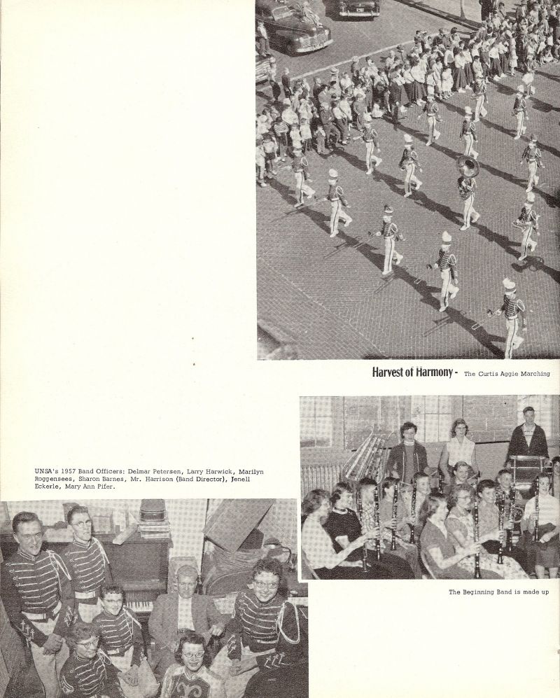 1957 Delmar Petersen, Larry Harwick, Marilyn, Roggensees, Sharon Barnes, Harrison, Janell Eckerle, Mary Ann Pifer,