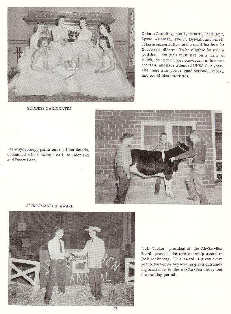 1958 Delores Gasseling, Marilyn Morris, Sheri Hoyt, Lynne Wiseman, Evelyn Dybdahl, jenell Eckerle, Lee Wayne Knepp, Eldon Fox, Buster Fear, Jack Tucker, Jack Malmberg,  