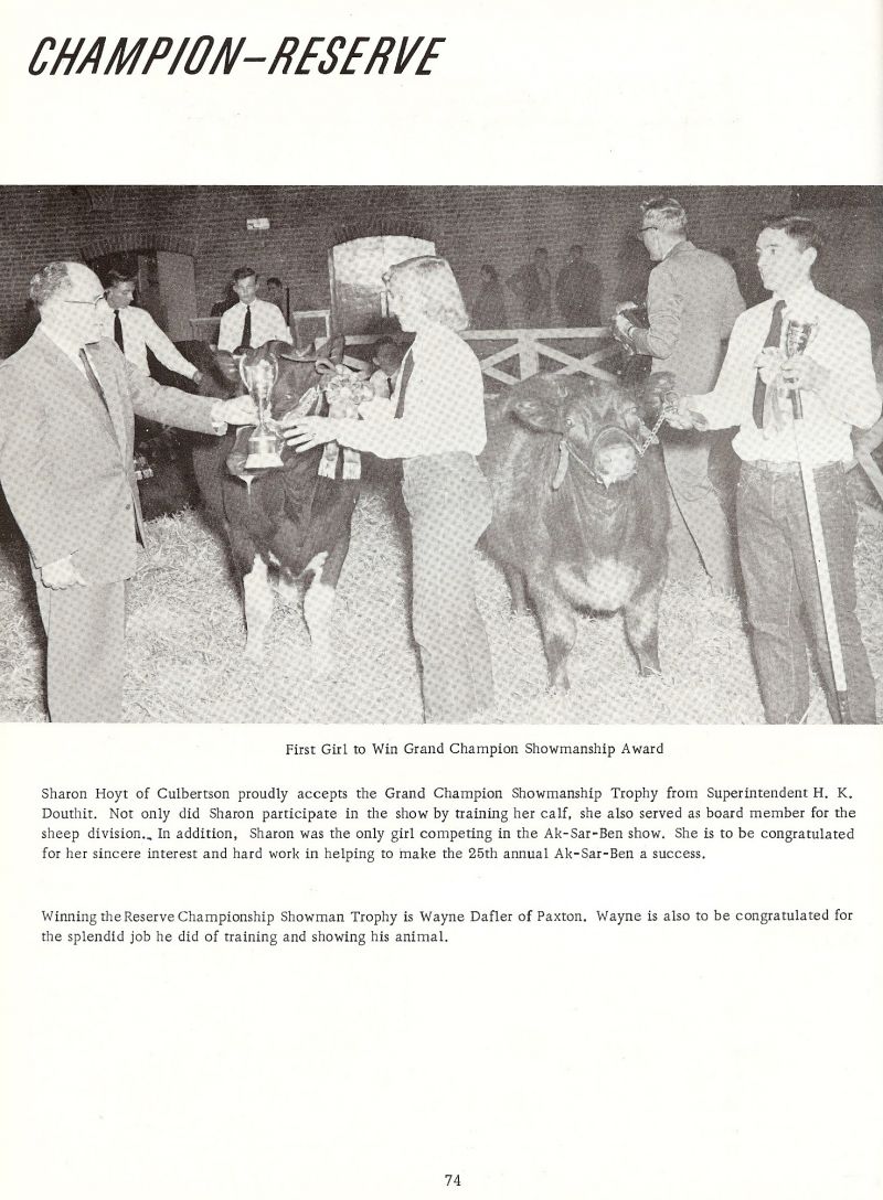 1958 Sharon Hoyt, H. K. Douthit. Wayne Dafler, 