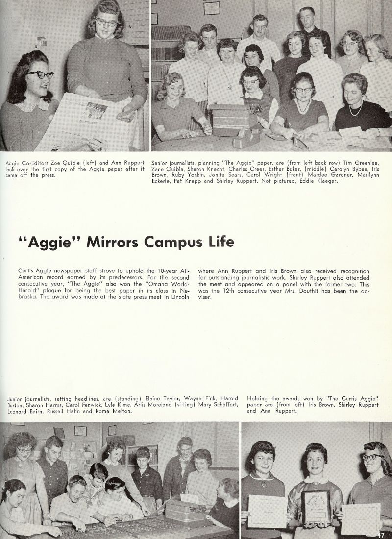 1959 Zoe Quible, Ann Ruppert, Tim Greenlee, Sharon Knecht, Charles Crees, Esther Buker, Carolyn Bybee, Iris Brown, Ruby Yonkin, Jonita Sears, Carol Wright, Mardee Gardner, Marilynn Eckerle, Pat Knepp, Shirley Ruppert, Eddie Klaeger, Edward Klaeger, Zane Quible, Elaine Taylor, Wayne Fink, Harold Burton, Sharon Harms, Carol Fenwick, Lyle Kime, Arlis Moreland, Mary Schaffert, Leonard Bairn, Russell Hahn, Roma Melton, Shirley Ruppert, Ann Ruppert, 
