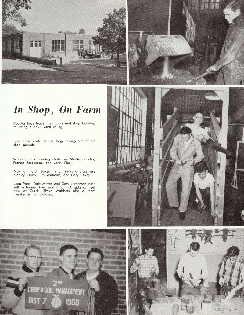 1960 Gary Hoyt, Merlin Zoucha, Mert Zoucha, Francis Jorgensen, Leroy Flock, Stanley Tryon, Stan Tryon, Jim Williams, Gary Covey, leon Page, Dale Mercer, Gary Jorgensen, Elwyn Walthers,