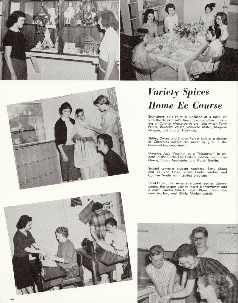 1960 Carloyn Messersmith, Terry Felker, Burdella Wesch, Maureta Miller, Marjorie Morgan, Sharon Heinrichs, Shirley Owens, Sharon Parker, Judy Younkin, Shirley Owens, Susan Applegate, Karen Gerkin, Betty Mann, La Von Howe, Linda Farabee, Carolyn Swayne, Ethel Oltjen, Gloria Mosher,