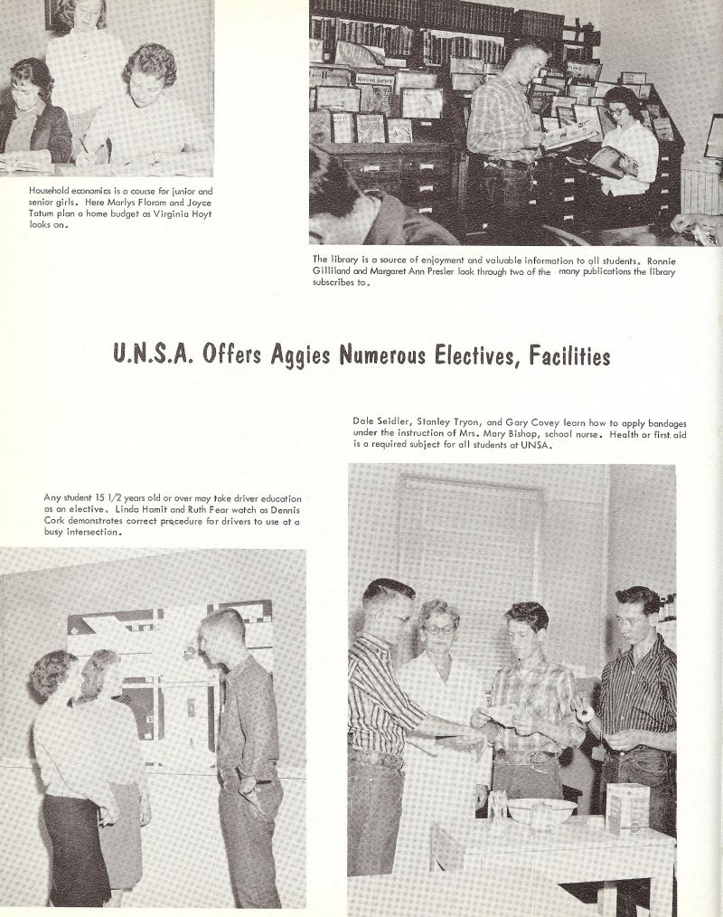 1961 Marlyn Florom, Joyce Tatum, Virginia Hoyt, Ronnie Gilliland, Margaret Ann Presler, Linda Hamit, Ruth Fear, Dennis Cork, Dale Seidler, Stan Tryon, Gary Covey, Mary Bishop.