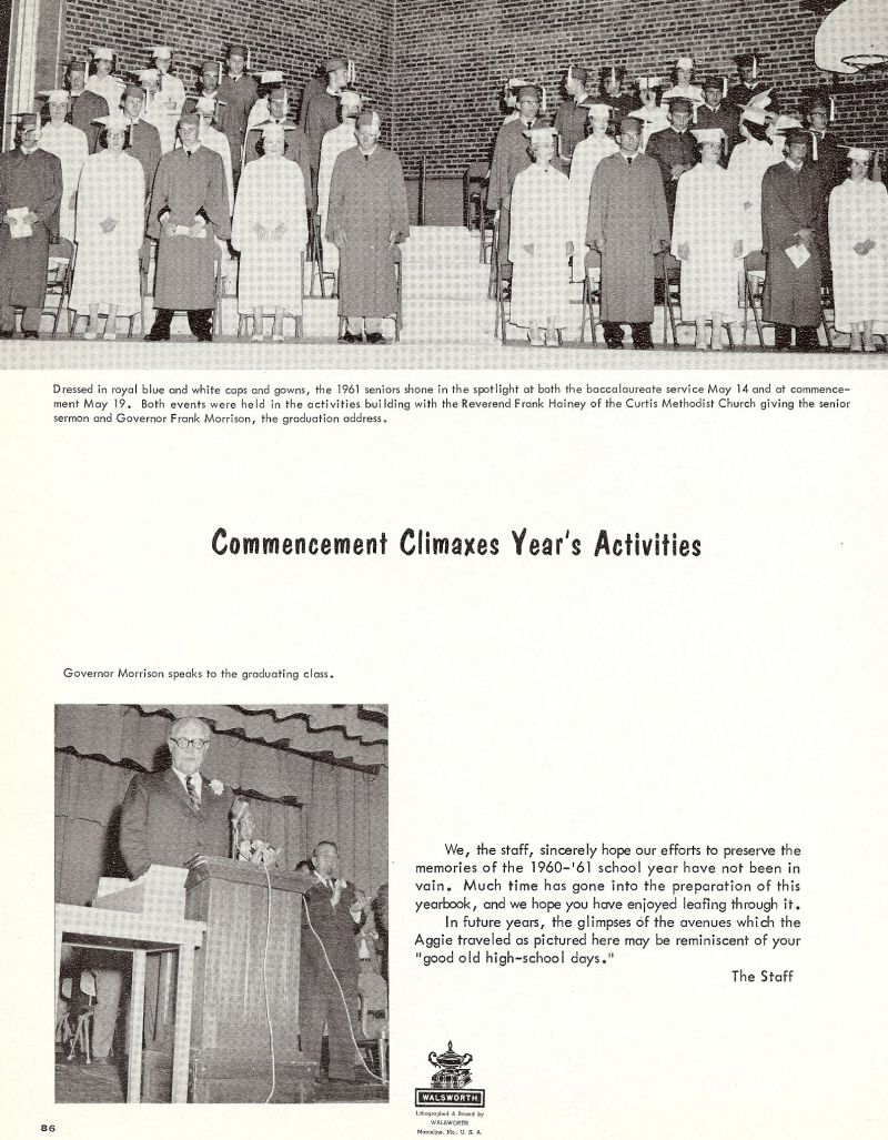 1961 Reverend Frank Hainey, Governor Frank Morrison, 