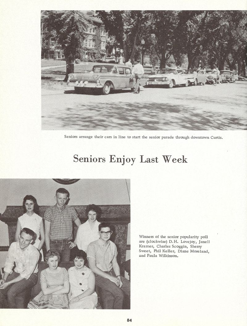 1962 DH Lovejoy, Janell Kramer, Charles Scoggin, Sherry Sweet, Phil Keller, Diane Moreland, Paula Wilkinson,