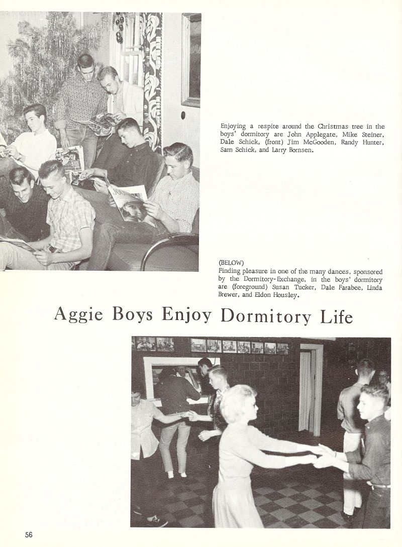 1963 John Applegate, Mike Steiner, Dale Schick, Jim McGooden, Randy Hunter, Sam Schick, Larry Bornsen, Susan Tucker, Dale Farabee, Linda Brewer, Eldon Housley,
