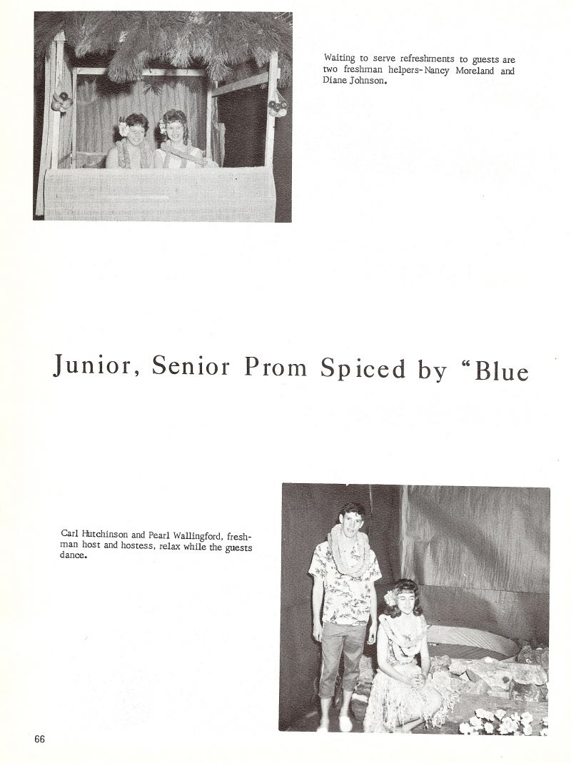 1963 Nancy Moreland, Diane Johnson, Carl Hutchison, Pearle Wallingford,