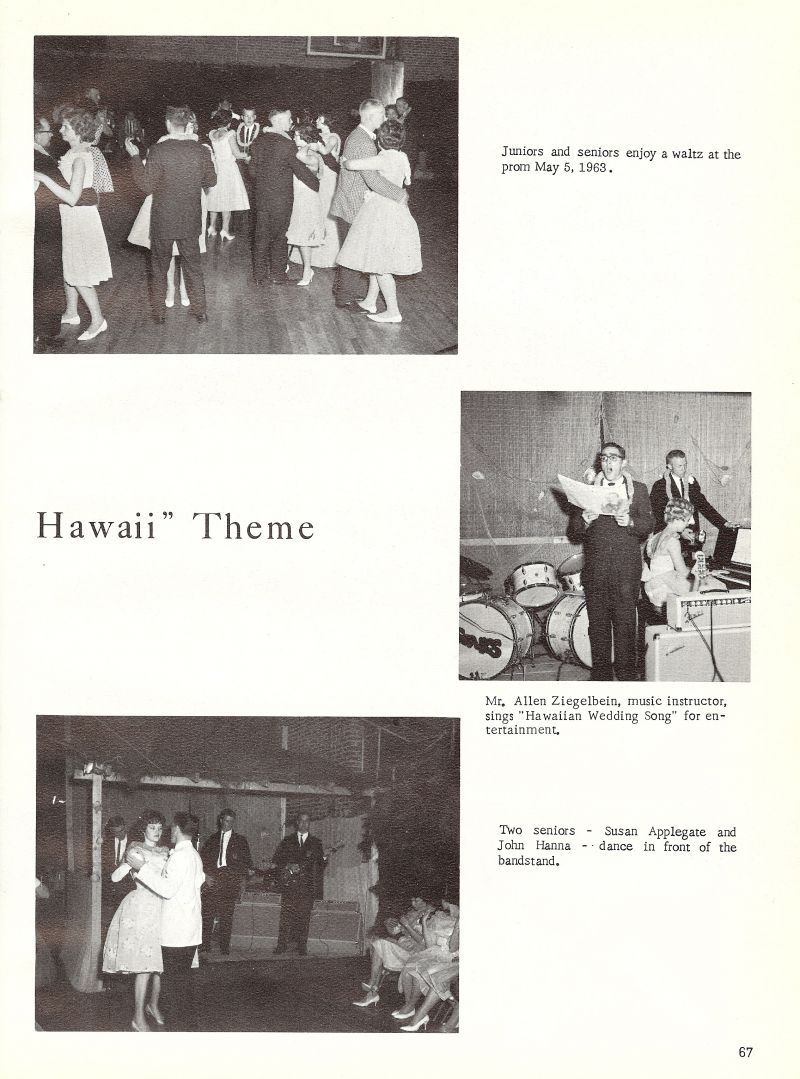 1963 Allen Ziegelbein. Susan Applegate, John Hanna,