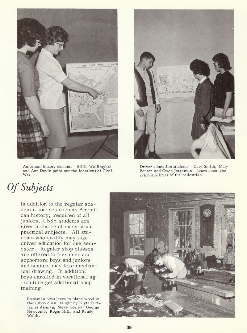 1964 Billee Wallingford, Ann Doyle, Gary Smith, Mary Benson, Gwen Jorgensen, James Assman, Steve Gorley, George Newcomb, Roger Hill, Randy Walsh, 