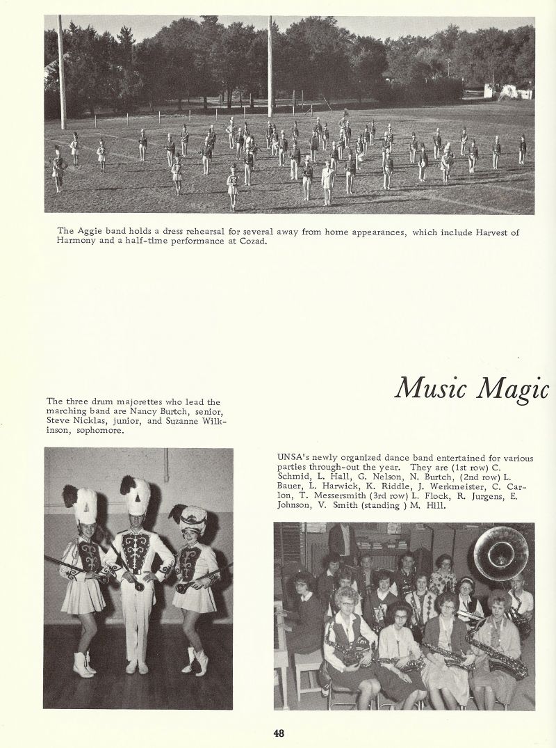 1964 Nancy Burtch, Steve Nicklas, Suzanne Wilkison, Schmid, Linda Hall, Nelson, Larry Bauer, Harwick, Riddle, Werkmeister, Carlon, Messersmith, Flock, Jurgens, Johnson, Smith, Hill, 